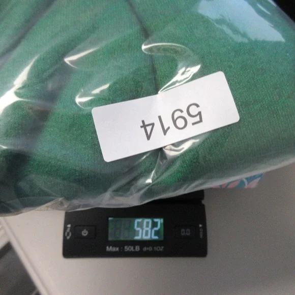 POMANDER PLACE Vivianne Green Turtleneck Oversized Sweater Dress XL 3/4 Length - Picture 10 of 10